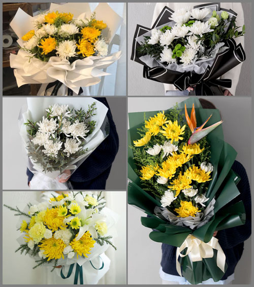 四川乐山峨眉山市龙门乡白事花束代送